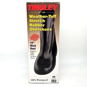 Tingley Weather Tuff Stretch Rubber Black 1400 Overshoes Medium 8-9.5